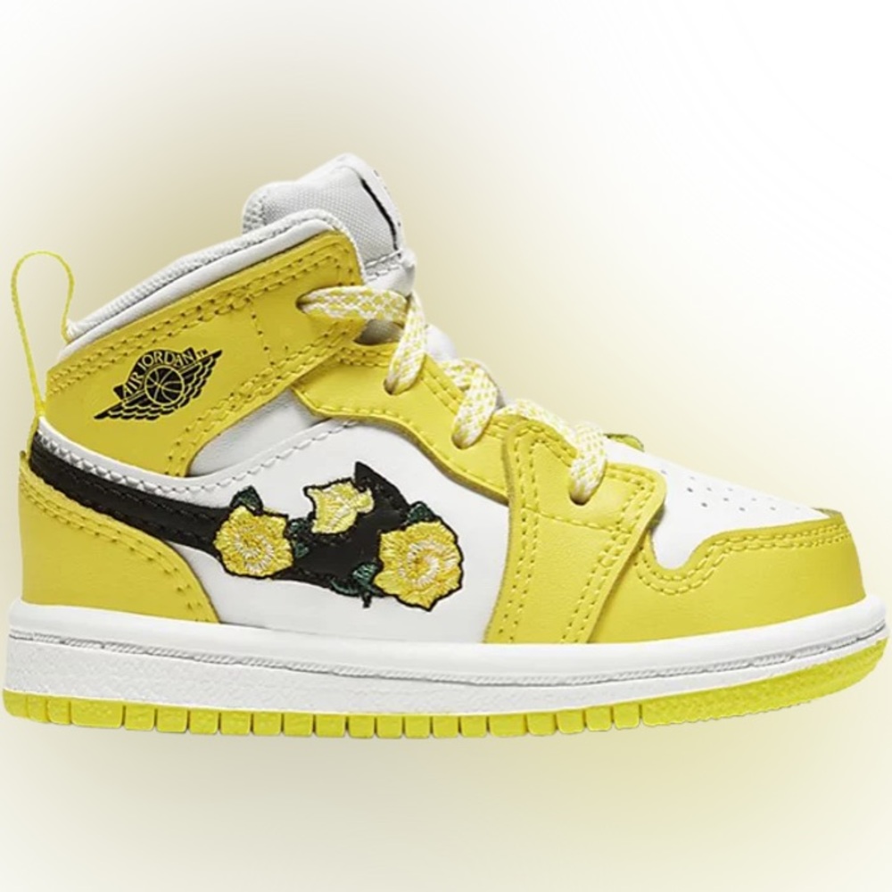 Air Jordan 1 Mid SE TD 'Rose Patch - Dynamic Yellow'